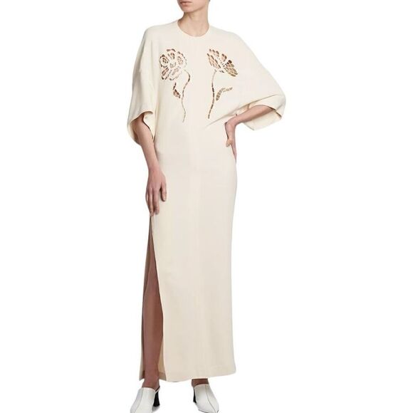 Stella McCartney Broderie Anglaise Cut Out Maxi Dress Size 8-10 (44) -  coffeafoods.com